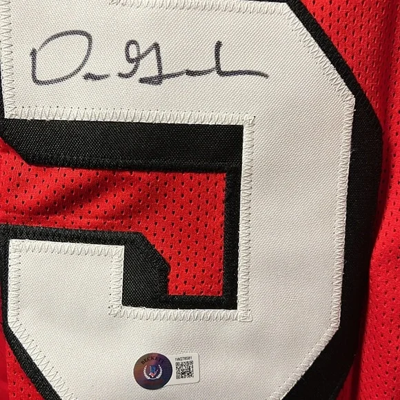 Brand New Custom Made NFL SF 49er LB “Dre” Greenlaw Signed #57 Throwback Jersey!